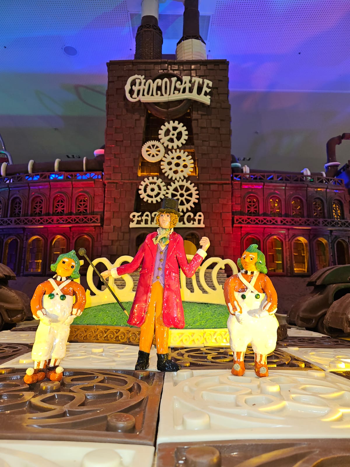 Entrada de la Fabrica de chocolate, expuesta en el Centro comercial de Los Arcos, en Sevilla